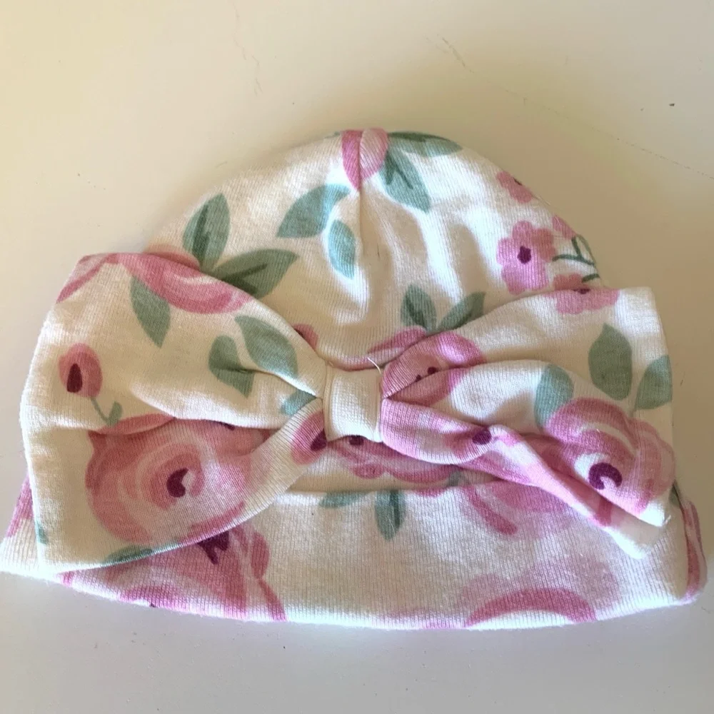 Infant Girl Bundle of 5 Beanies